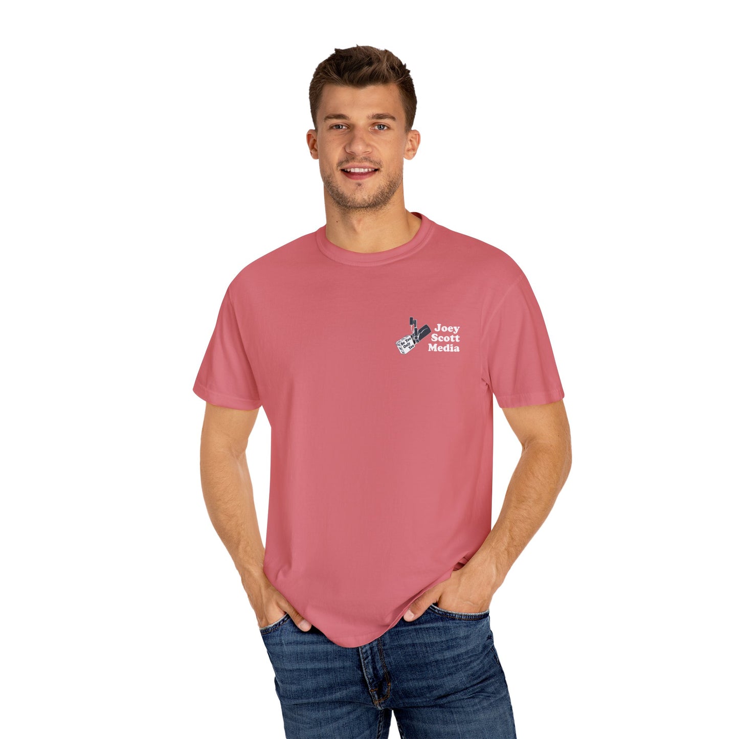 Joey Scott Media Front and Amp Back (Comfort Colors Shirt)